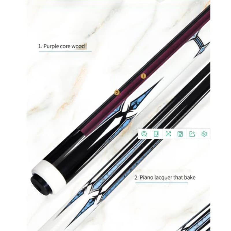 Taco de billar profesional 147 cm Purple Core Wood miniatura 4