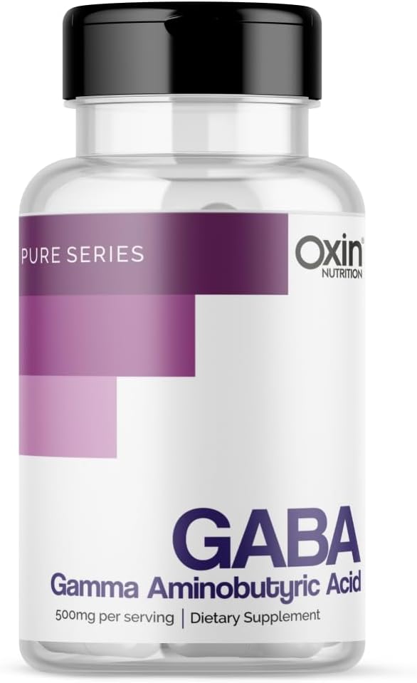Oxin Nutrition GABA Gamma aminobutyric acid 500 mg Pure Series (30 Capsules)