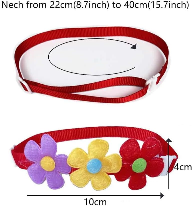 50/100 Pcs Pets Dog Grooming Supplies Spring Flower Style Puppy Dog CollarTies Accessories Cute Dogs Bow Tie Necktie(50pcs)