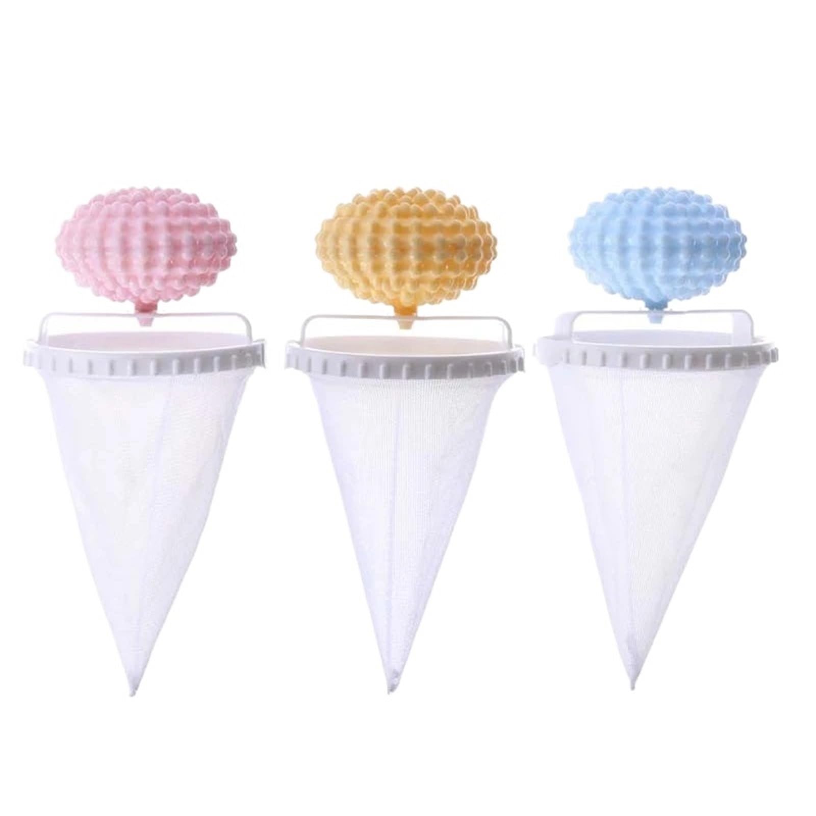 Waschkugel 3 Stück schwimmender Fusselfängerball | Wiederverwendbare Kleidung, Waschmaschine, Haarfilter, Wäschereinigungswerkzeuge(3pc Blue)