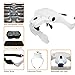 MagniPros LED Illuminated Headband Magnifier Visor | 2 Powerful LED Lights | 5 Detachable Lenses 1X, 1.5X, 2X, 2.5X 3.5X - Hands-Free Lighted Magnifying Glasses for Crafts, Hobbies, Cross Stitch