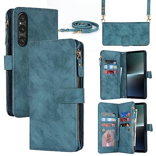 Pelanty for Xperia 1 V ��|���P�[�X�蒠�^ XQ-DQ44 SO-51D SOG10 �g�уJ�o�[ ���|���΂߂��� �V�����_�[ ������v+TPU �}�O�l�b�g for Sony Xperia 1 V ���z�^�J�o�[ IC�J�[�h ���D���ꏬ�K