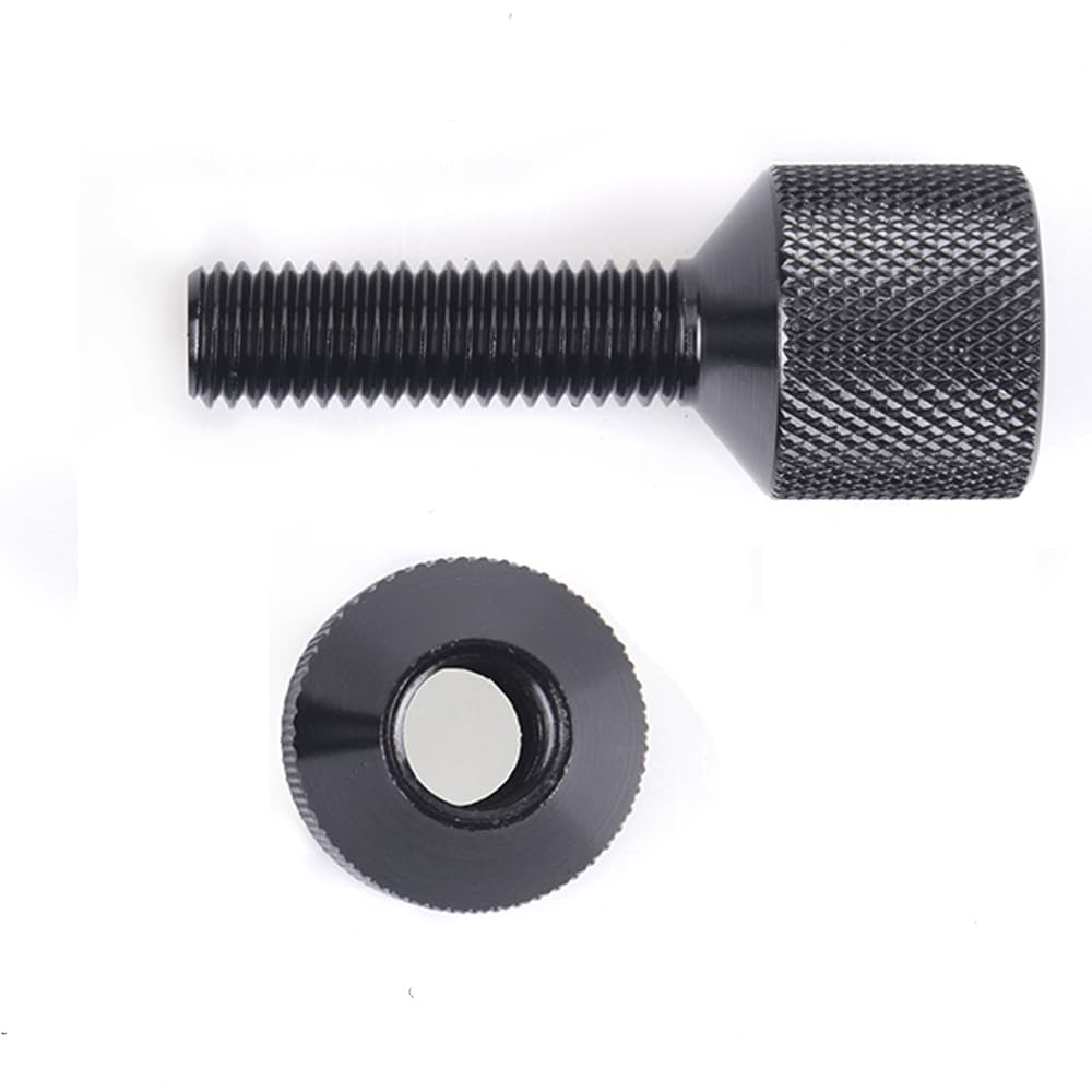 1-1/8" Two Hole Pins 6061 Aluminum Lightweight Construction 2 Hole Flange Alignment Pin with Anodized Oxide Black Finish 4Pcs thumbnail