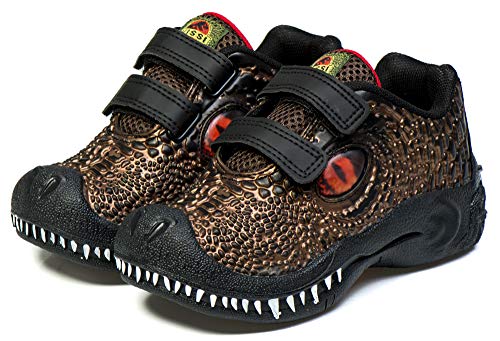Tênis Dinossauro Infantil Masculino DS114VBR - AS103 Cor:Preto-Café;Tamanho:26