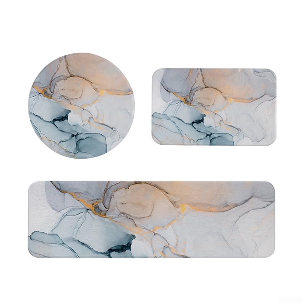 Jonikuper Home Essential Stylish Diatomaceous Earth Absorbent Pads, Diatomaceous Earth Kitchen Soap Dish Pads, Fast Drying Stone Sink Tray, To Complement Your Decor(B)