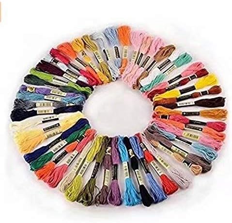 25 Colours Thread Skeins Floss Cotton Cross Stitch Embroidery Thread