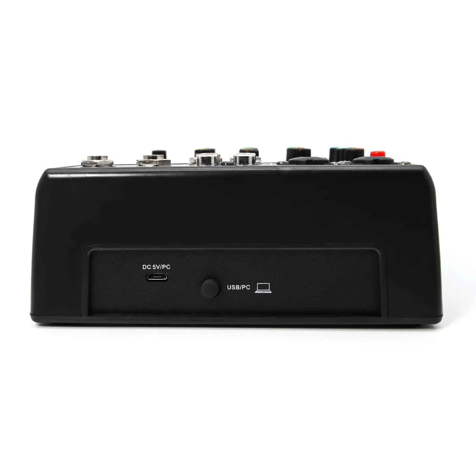 Mezclador de audio, Mezclador HD de 4 vías Au-dio sonido profesional con procesador efectos tarjeta equipo consola mezcla mezclador portátil Usb canales Para karaoke