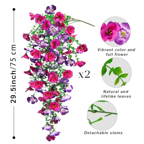 50% Off YILIUFA Artificial Hanging Flowers for Outdoors - Image 4