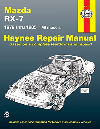 Mazda RX-7, GS, GSL & GSL-SE (79-85) Haynes Repair Manual