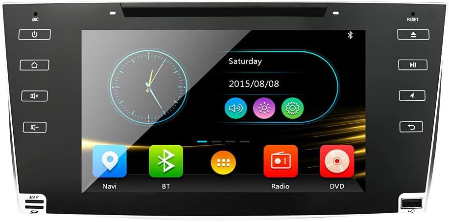 8 Inch Full Touch Screen Car Stereo for Toyota Camry 2007 2008 2009 2010 2011 in-Dash GPS Navigation Nort American Map Car Radio DVD CD Player Head Unit Receiver Steering Wheel Control Wince 6.0