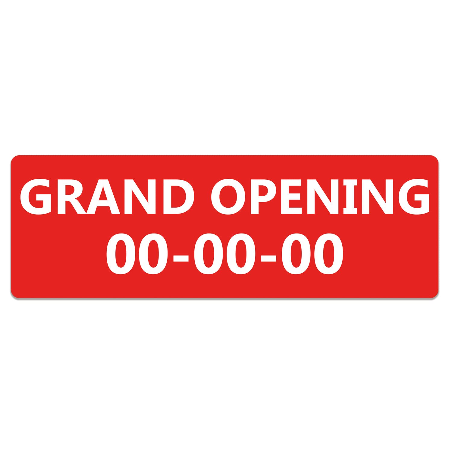 Grand Opening Custom Date Sticker Window Decal Sign Advert (XX-Large - 150cm x 50cm)