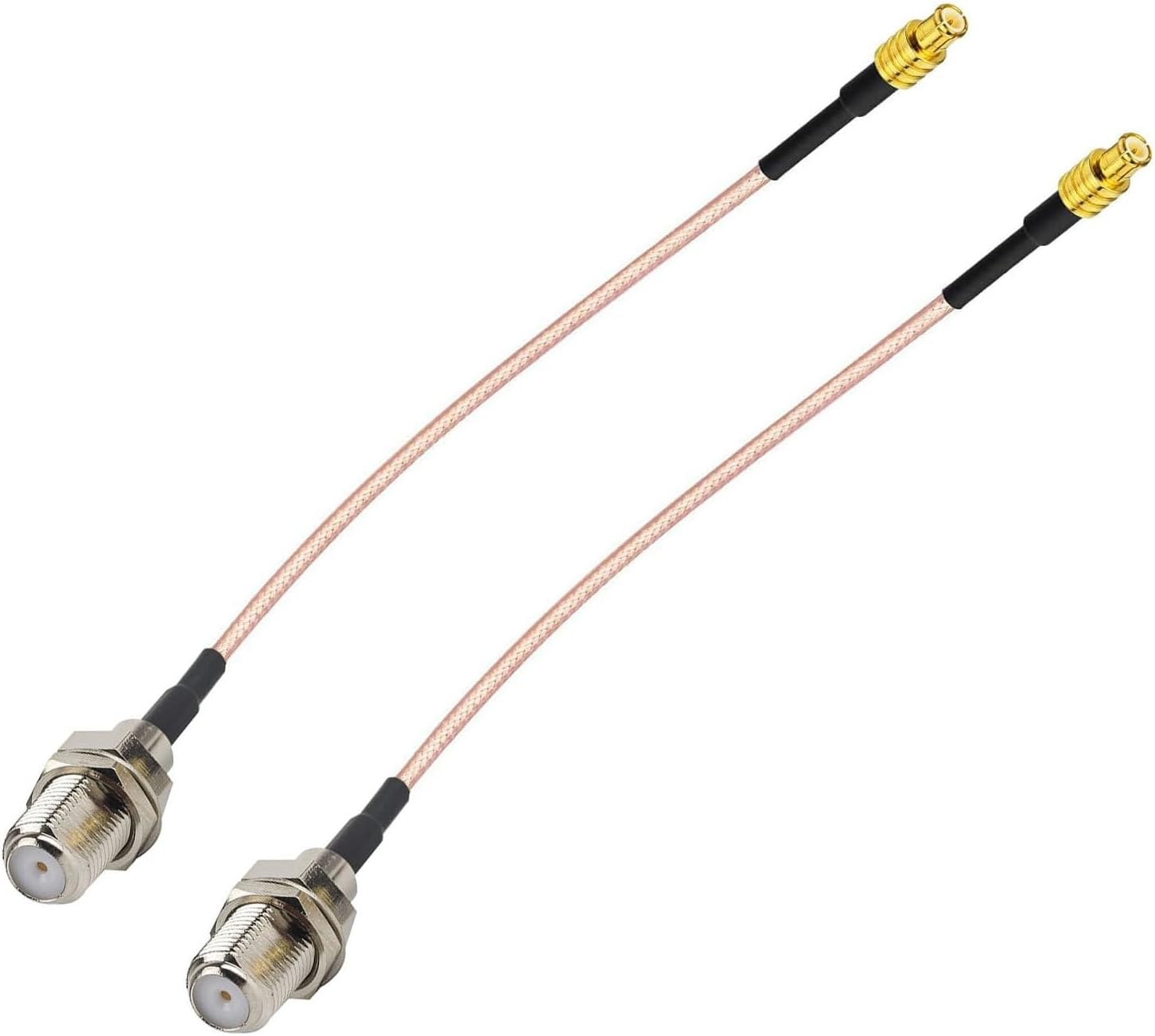 DHT Electronics DHT Electronics 2PCS RF coaxial coax cable assembly MCX male to F female 6'