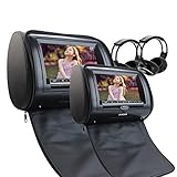 infrarot kopfhörer für tv HD 7inch Auto Kopfst¨¹tze Monitor mit 800 * 480 Aufl?sung Bildschirm, Unterst¨¹tzung f¨¹r Multi-Men¨¹sprache: Englisch, Chinesisch, Deutsch, Spanisch, Franz?sisch, Portugiesisch, Italienisch, Russisch.