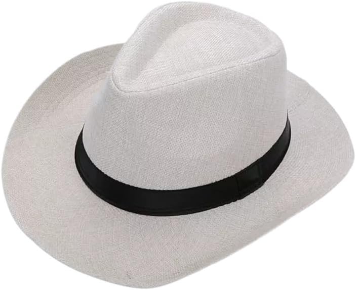 JSEIAJB and Autumn Men's Big-Brimmed Old Man's top hat Sunshade Outdoor Cowboy