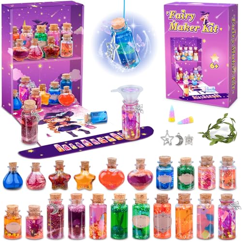 FairyMaker Potion Making Kit Children Arts and Crafts Potions Kits for Kids Creative DIY Fairy Toys & Magic Potions for 6 7 8 9 10 Years Old Girls Birthday Gifts for Girls