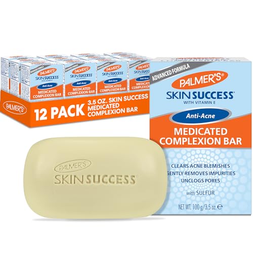 Palmer's Skin Success Eventone Medicated Anti-Acne Complexion Soap Bar, 3.5 Ounces (Pack of 12)