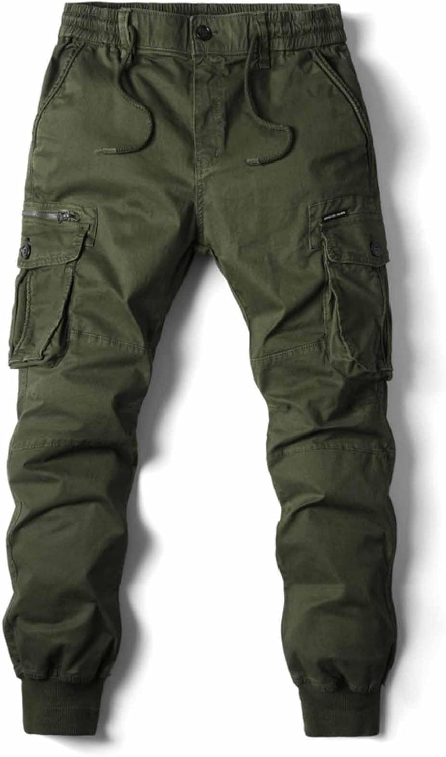 Men's Sweatpants Casual Loose Fit Cargo Pants Elastic Waist Lounge Pants Outdoor Tapered Jogger Trousers with Pockets