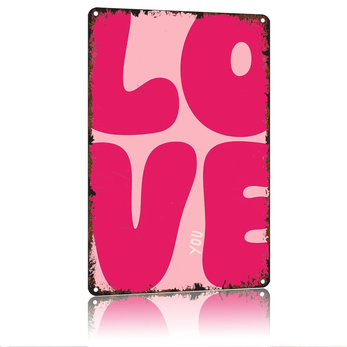 peiyeety Love You Funny 8x12 Inch Aluminum Vintage Metal Tin Signs-For Living Room Kitchen Bedroom Patio Porch Men'S Nest Wall Decor
