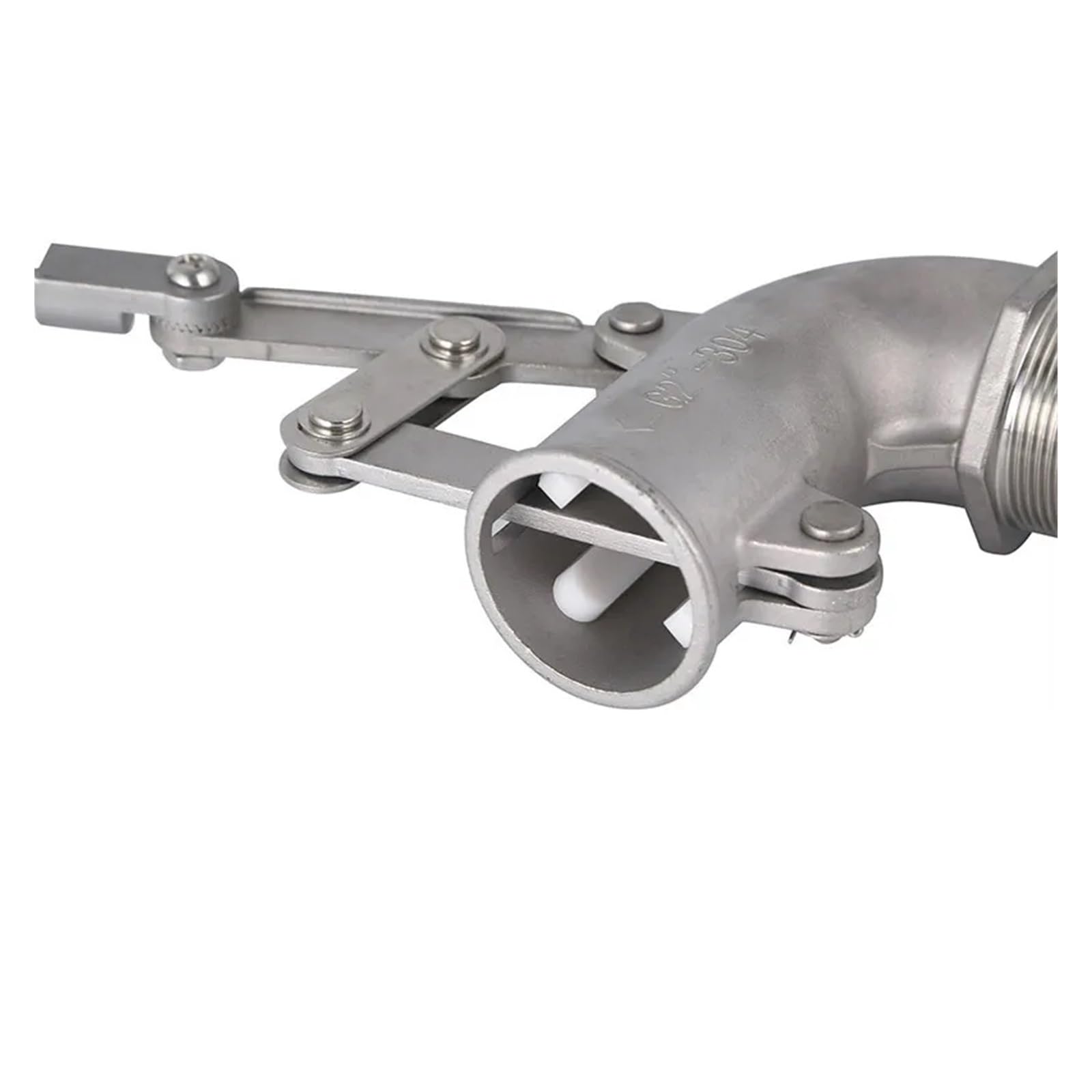 Flotador Válvula De Latón DN15 DN20 DN25 DN32 DN40 DN50 válvula de flotador ajustable acero inoxidable 201 nivel de líquido curvas de Metal válvula de bola de flotador tanque de agua ( Size : DN25 )