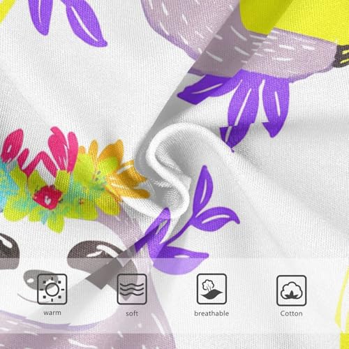 Cotton Toddler Underwear Custom Cute Sloths Flower Lemons Panties Little Girl Fun Briefs Undies Kids 2t3