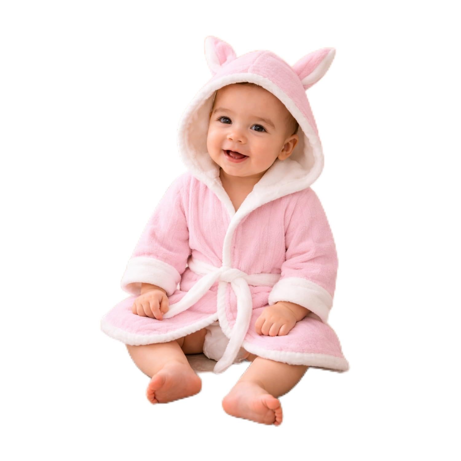 THE LITTLE LOOKERS Bathrobe for Babies | Super Soft & Absorbent | Hooded Bathrobe for Kids | Baby Hooded Bathgown for Newb... - Review, Price and Buying Guide