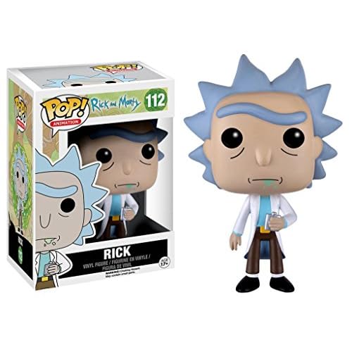 Funko 9015 and No Actionfigur Morty: Rick, Dusty Blue, Standard