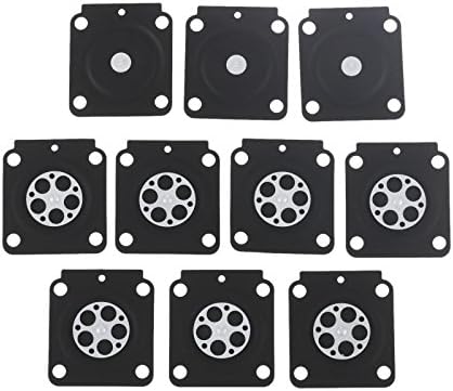 Hicello 10PCS Metering Diaphragm Replaces, Metering Diaphragm Assembly for Zama A015053, Small Engine Carburetor