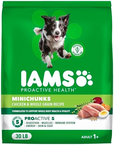 IAMS Proactive Health Adult Minichunks Dry Dog Food Chicken & Who...