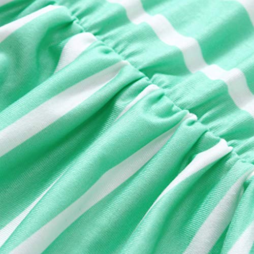 Vestidos estampados manga infantil roupas de bebê vestido curto listrado meninas meninas vestido e s