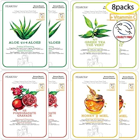 MEAROSA DESIGN Vitamin C Collagen Face Mask (8 pack) Cover