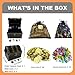 AiFanS Treasure Chest for Kids Prizes,Plastic Treasure Chest with 288 Treasure Gold Coins and Gems,Jewels- Perfect for Pirate Themed Parties and Games