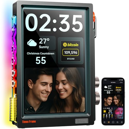 Divoom TimesFrame – 10.1' WiFi Digital Picture Frame & Smart Desk Display, No Subscription | 64GB...