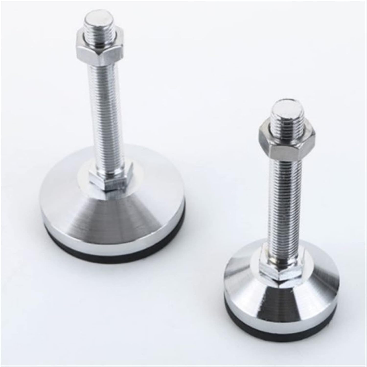 KETTEL M10*50mm Thread Size,Leveler Legs with Lock Nuts for Cabinets Furniture Shelves Tables,2 Inch Base Diameter,4-Pack.