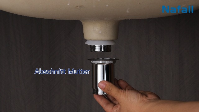 Tecmolog Pop-Up Siphon Waschbeckenablauf - Gebürstetes Nickel Messing