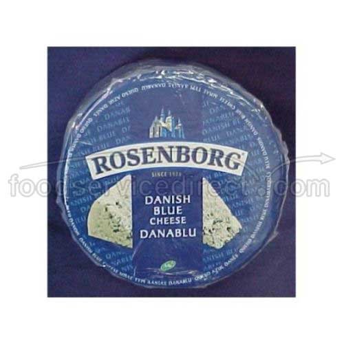 Rosenborg Traditional Danish Blue Cheese Wheel, 6 Pound -- 1 each.