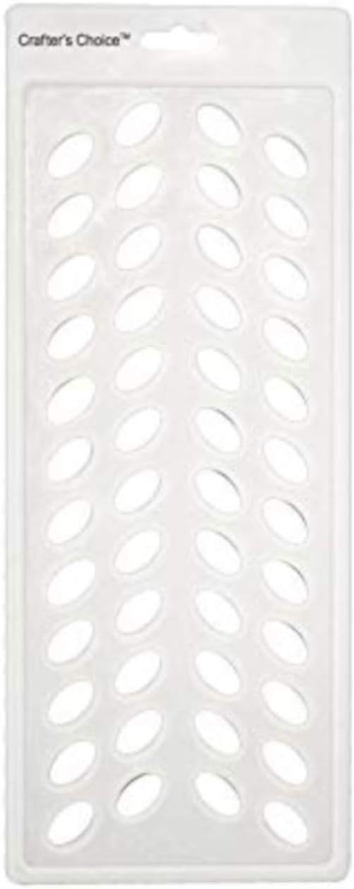 Lip Balm Tube Filling Tray - Silicone Tray for Filling Lip Balm Tubes and Cosmetic Products - Oval - 3002