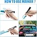 Window Chalk Markers for Cars Glass Washable, 10 Colors Jumbo Liquid Chalk Marker Pens with 10mm 3 in 1 Nib Wide Tips, Big Chalkboard Markers Car Window Paint Pens for Auto, Bistro, Mirror, Poster