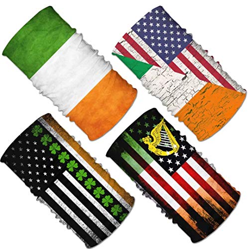 Image of 4Pcs Magic Headwear Neck Gaiter Tube Scarf Headbands Bandana Balaclava for Outdoor Running Cycling Skating Work Out