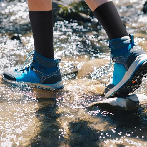 Jspupifip Unisex Waterproof Socks Water Resistant Socks Waterproof Breathable Hiking Wading Skiing Fishing Sock for Men Women4