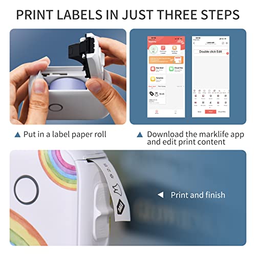 YUMENG Mini etiquetadora máquina etiquetadora de bolso etiqueta impressora térmica para organizar et