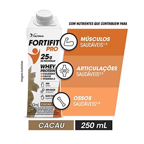 Fortifit Pro Cacau, Danone Nutricia, Bebida Proteica Fortifit Pro, 250ml