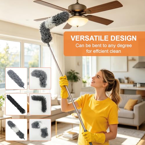 15 PCS Microfiber Duster with Pole