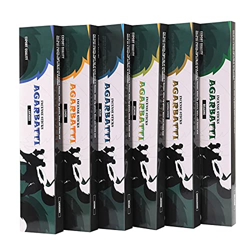 Incense Sticks Gift Set Sandalwood, Jasmine, Lavender, Ocean, Lemon, Relaxing - 120 Sticks #TOP5