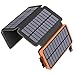 25000mAh Solar Charger ADDTOP Portable Solar Power Bank with Dual 2.1A Outputs Waterproof External Battery Pack Compatible Most Smart Phones, Tablets and More