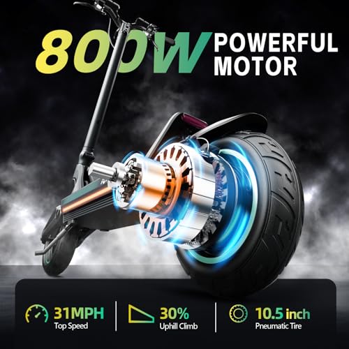 X3 Electric Scooter Adults, 800W Motor 31 MPH Top Speed