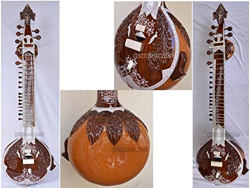 GANESH SURBAHAR BASS SITAR WITH FIBERGLASS CASE GSM024