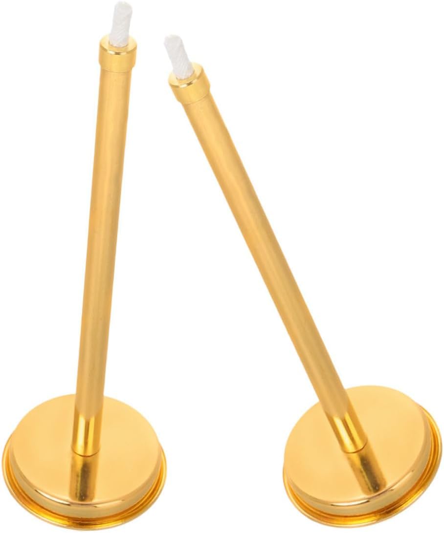 3sets Alloy Material Long Neck Candle Warmer Lamp Snuffer for Replacement Wicks Oil Lamps 2pcs*3(4)