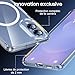 for Samsung Galaxy S25 Edge Case Clear,Magnetic S25 Edge Case with Screen Protector & Camera Protector [Compatible with MagSafe], Shockproof TPU Cover for Galaxy S 25 Edge Phone Cases-Transparent