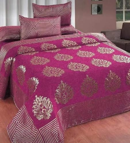 Nanki's Chenille Bedsheet Set, Queen Size 254 x 234 cm, 160 Threa...