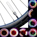 2 piezas 5 LED 8 Calli 2 Piezas 5 LED 8 Intermitentes válvula de Bicicleta de la Bici Ligera luz de la Rueda